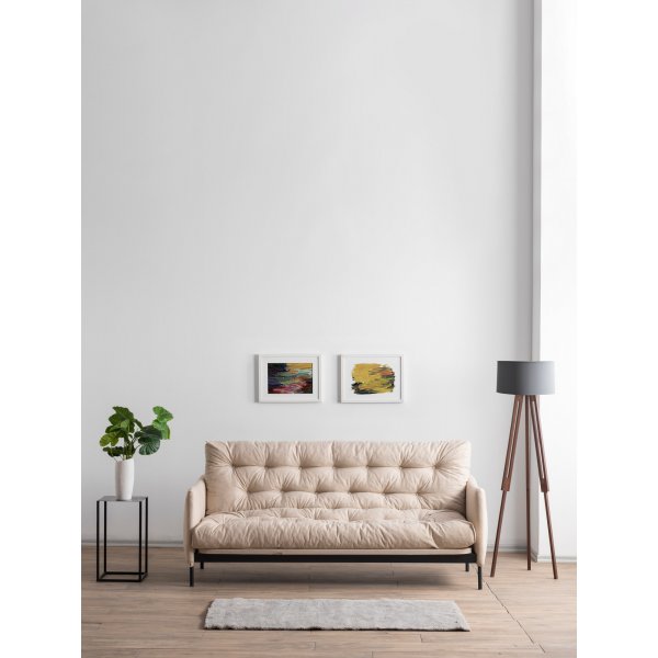 Renge 3-sits bäddsoffa - Cream Renge 3-sits bäddsoffa - Cream