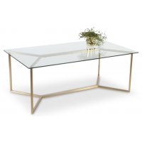 Palma soffbord 130 cm - Glas / Mässing Palma soffbord 130 cm - Glas / Mässing