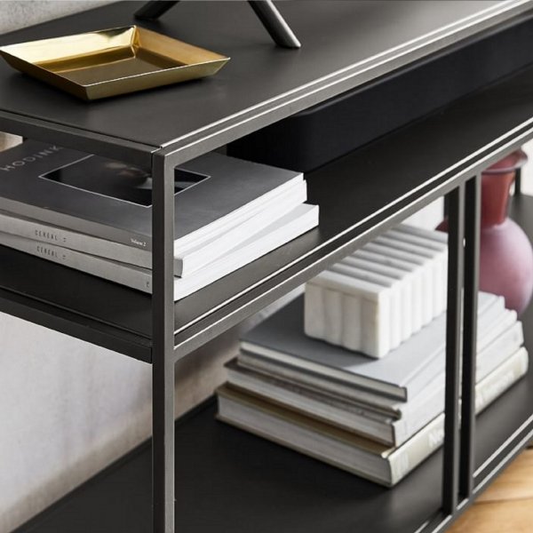 Vendela consoletafel 110 x 30 cm - Zwart