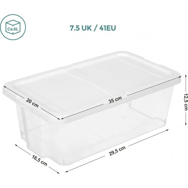 Boîte de rangement Leander 35x20 cm 12-pack - Transparent Boîte de rangement Leander 35x20 cm 12-pack - Transparent