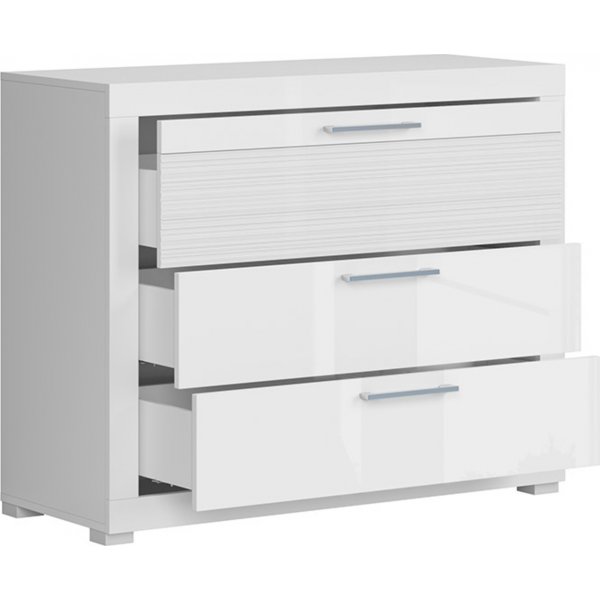 Commode Flames - Blanc