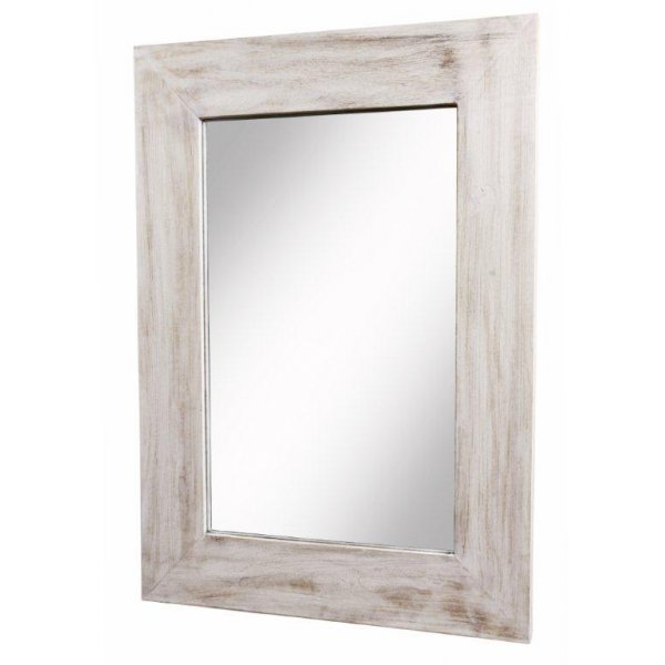 Spegel flat stor - Vit