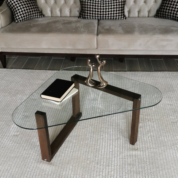 Table basse Camorra 96 x 81 cm - Noyer Table basse Camorra 96 x 81 cm - Noyer