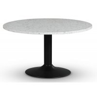 Empire matbord - Terrazzo Bianco / Svart trumpetfot Empire matbord - Terrazzo Bianco / Svart trumpetfot