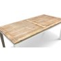 Viola matbord 180x90 cm med vintage bordsskiva och vita ben + Flckborttagare fr mbler