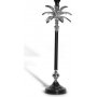 Palmblad lampfot 39 cm - Silver/Svart