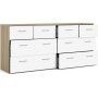 Space byr med 8 ldor - Ek/vit