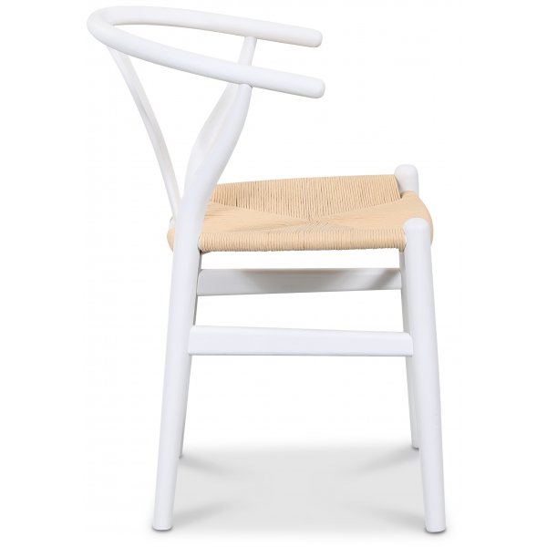 Sunda matstol vit med repsits + Möbeltassar Sunda matstol vit med repsits + Möbeltassar