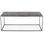 Carrera soffbord 120 cm - Svart marmor/stl