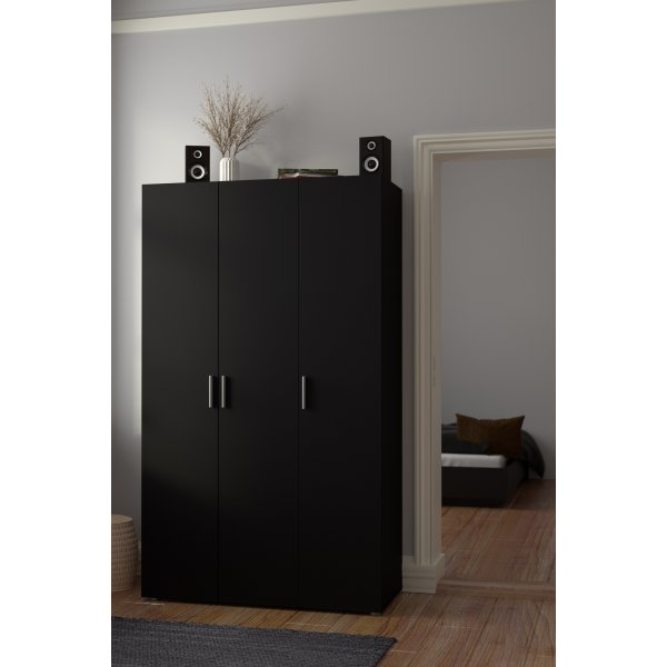 Armoire Pepe à 3 portes - Noir Armoire Pepe à 3 portes - Noir