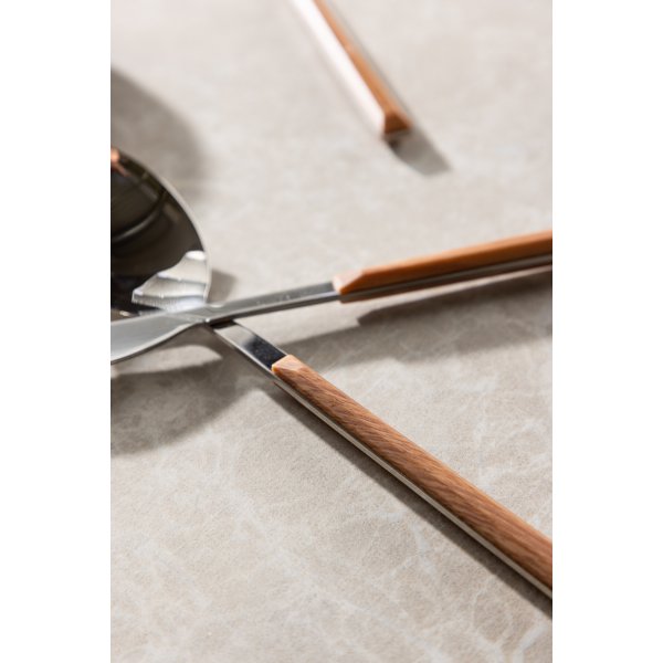 Couverts Jublie 24 pices - Marron/Argent