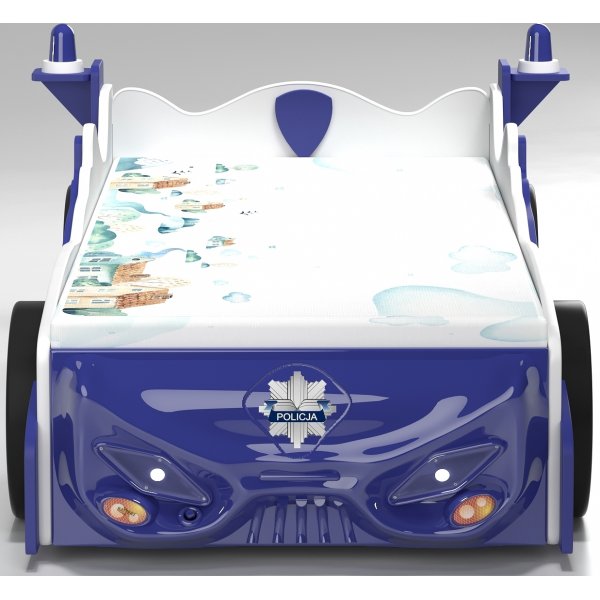 Polisbil barnsng - 90 x 200 cm