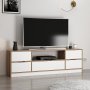 Elina TV-meubel - Wit/bruin