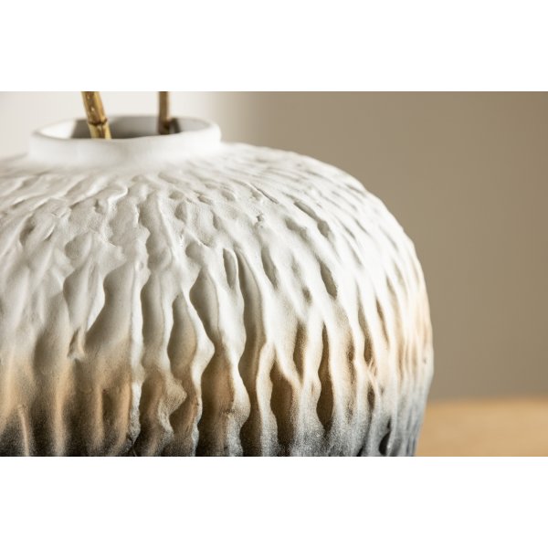 Pane vas 29 x 34 cm - Beige/Grå/Vit Pane vas 29 x 34 cm - Beige/Grå/Vit