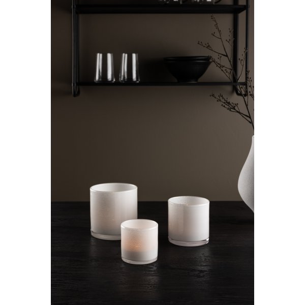 Glora lykta Ø8 cm - Vit Glora lykta Ø8 cm - Vit