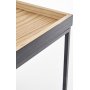 Amery bijzettafel 42 x 42 cm - Eiken/zwart