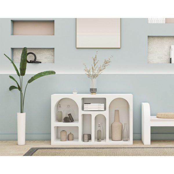 Étagère Vivanta 120x35x74 cm - Blanc Étagère Vivanta 120x35x74 cm - Blanc