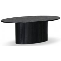 Nova ovalt soffbord 125 cm - Svartbetsad ek Nova ovalt soffbord 125 cm - Svartbetsad ek