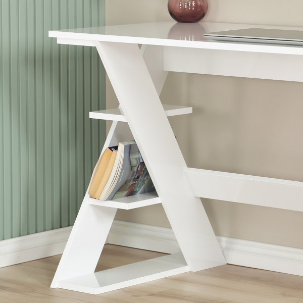 Lungo skrivbord 140 x 60 cm - Vit Lungo skrivbord 140 x 60 cm - Vit