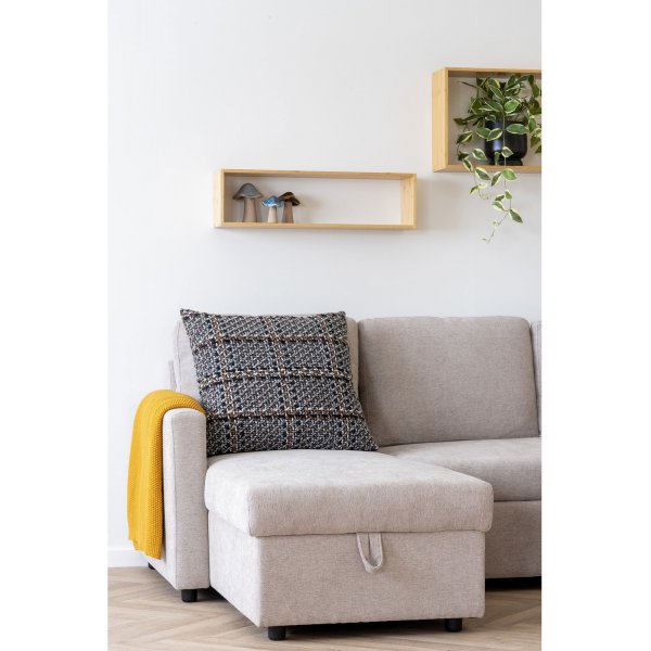 Coussin décoratif Nara 60 x 60 cm - Mélange marron Coussin décoratif Nara 60 x 60 cm - Mélange marron