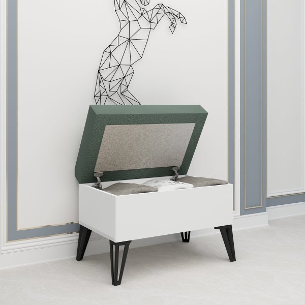 November kista - Vit/grön November kista - Vit/grön