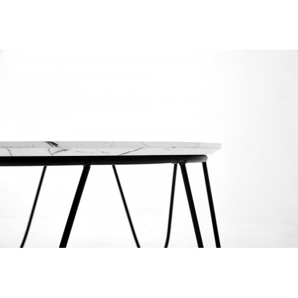 Table basse Bobby 60 cm - Blanc