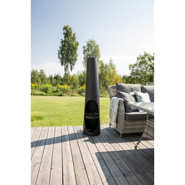 Chemine Bastian 33 cm - Noir