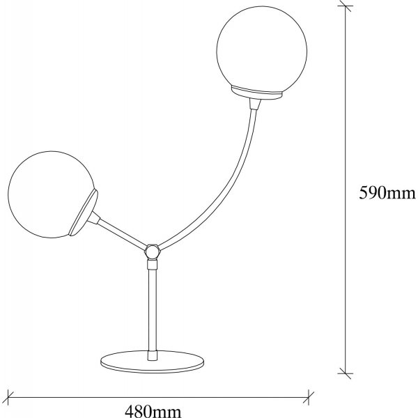 Lampe à poser Chromozom - Noir Lampe à poser Chromozom - Noir