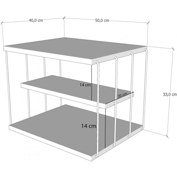 Lifon bijzettafel - Goud/marmer Lifon bijzettafel - Goud/marmer