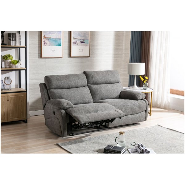 Canap inclinable lectrique 2,5 places Arlo - Gris