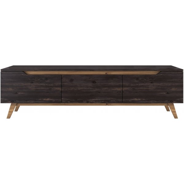 Duno TV-bnk - Svart/valnt