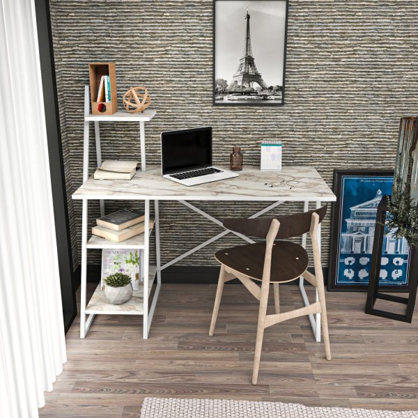 Bureau Admira 120 x 60 cm - Blanc Bureau Admira 120 x 60 cm - Blanc