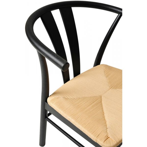 Chaise de salle  manger Chiba - Chne laqu noir