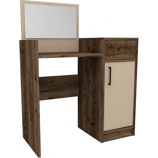 Sedef sminkbord 85,4 x 40 cm - Ljus valnt/beige