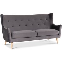 Pixie 3-sits soffa hög rygg 202 cm - Mörkgrå (Sammet) Pixie 3-sits soffa hög rygg 202 cm - Mörkgrå (Sammet)