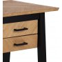Brighton skrivbord 130x60 cm - Ek/svart
