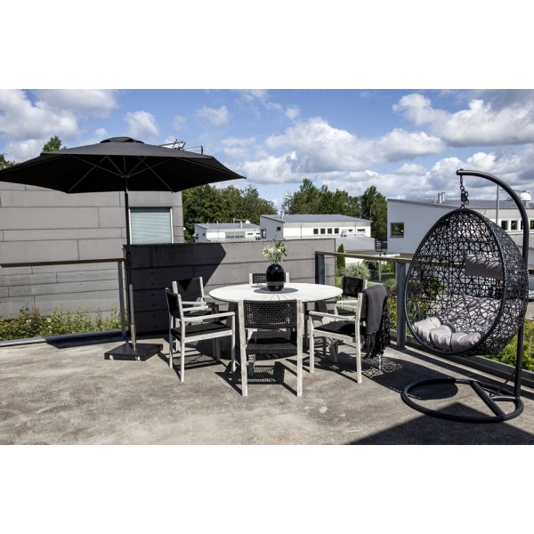 Parasol Leeds Ø300 cm - Noir Parasol Leeds Ø300 cm - Noir