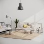 Oladin soffbord 64 x 45 cm - Vit/antracit