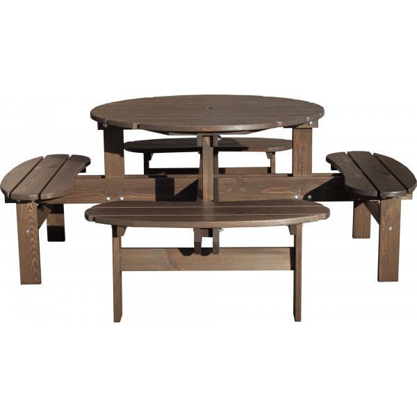 Ronda meubelgroep - Tuinbank & tafel in één - Bruin Ronda meubelgroep - Tuinbank & tafel in één - Bruin