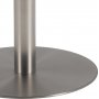 Corby soffbord 80 cm - Vit/nickel