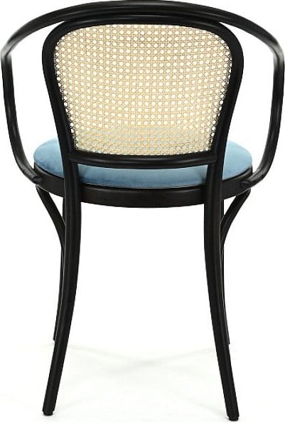 No 30 karmstol med rottingrygg - Valfri färg på stomme och klädsel No 30 karmstol med rottingrygg - Valfri färg på stomme och klädsel