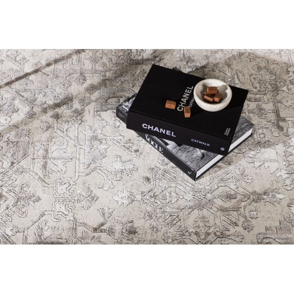 Tapis en coton Cleo - Argent Tapis en coton Cleo - Argent