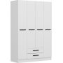 Armoire Orizzo 180x52x180 cm - Blanc