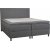 Lit coffre d'appoint avec rangement et tte de lit - 160 x 200 cm - Gris clair