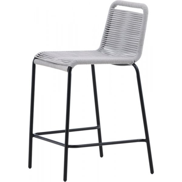 Lindos barstol - Svart/Ljusgrå Lindos barstol - Svart/Ljusgrå