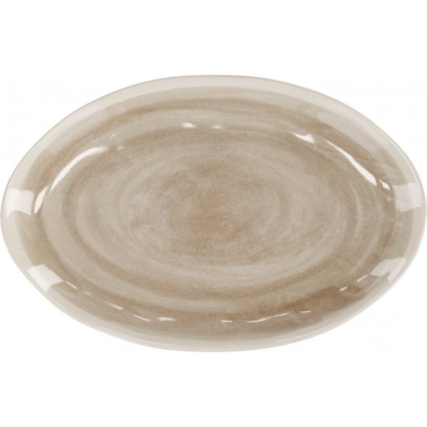 Jublie tallrik 36 x 24 cm - Beige Jublie tallrik 36 x 24 cm - Beige