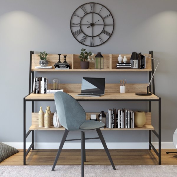 Bureau Demir 140 x 60 cm - Chêne Bureau Demir 140 x 60 cm - Chêne