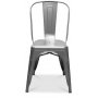 Matgrupp Berivan 102142 cm ek/vit med 4 st Industry stolar i borstat stl