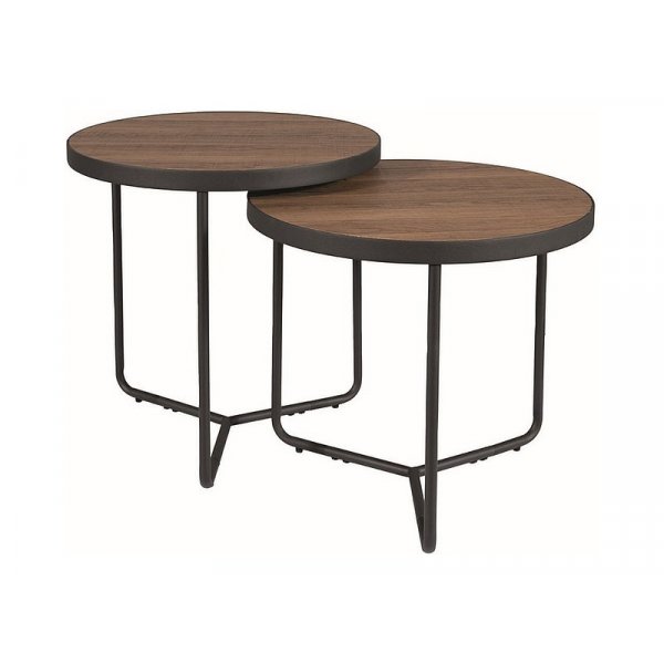 Satsbord Valnt / svart 50/40 cm - Viking