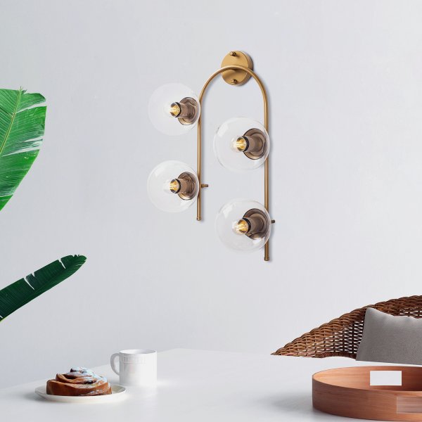 Klenod wandlamp 10600 - Goud